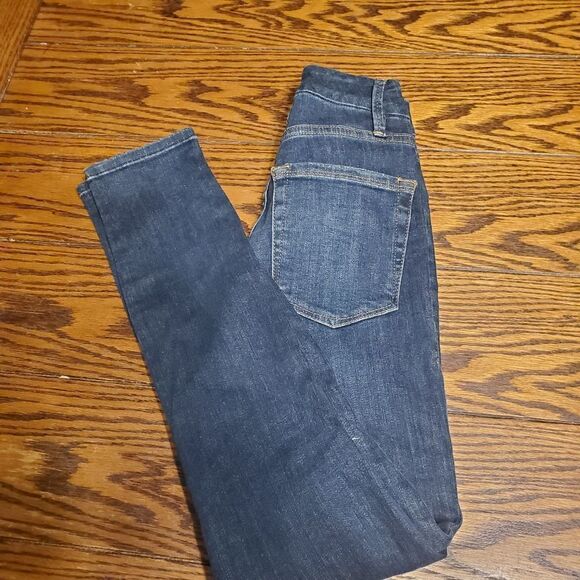 Good  American good legs crop distressed sz 00/24 - Picture 2 of 5
